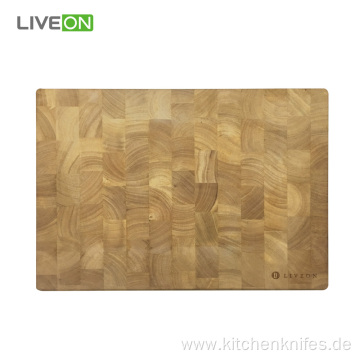 Thick Wood Cutting Board End Grain Rubber Wood